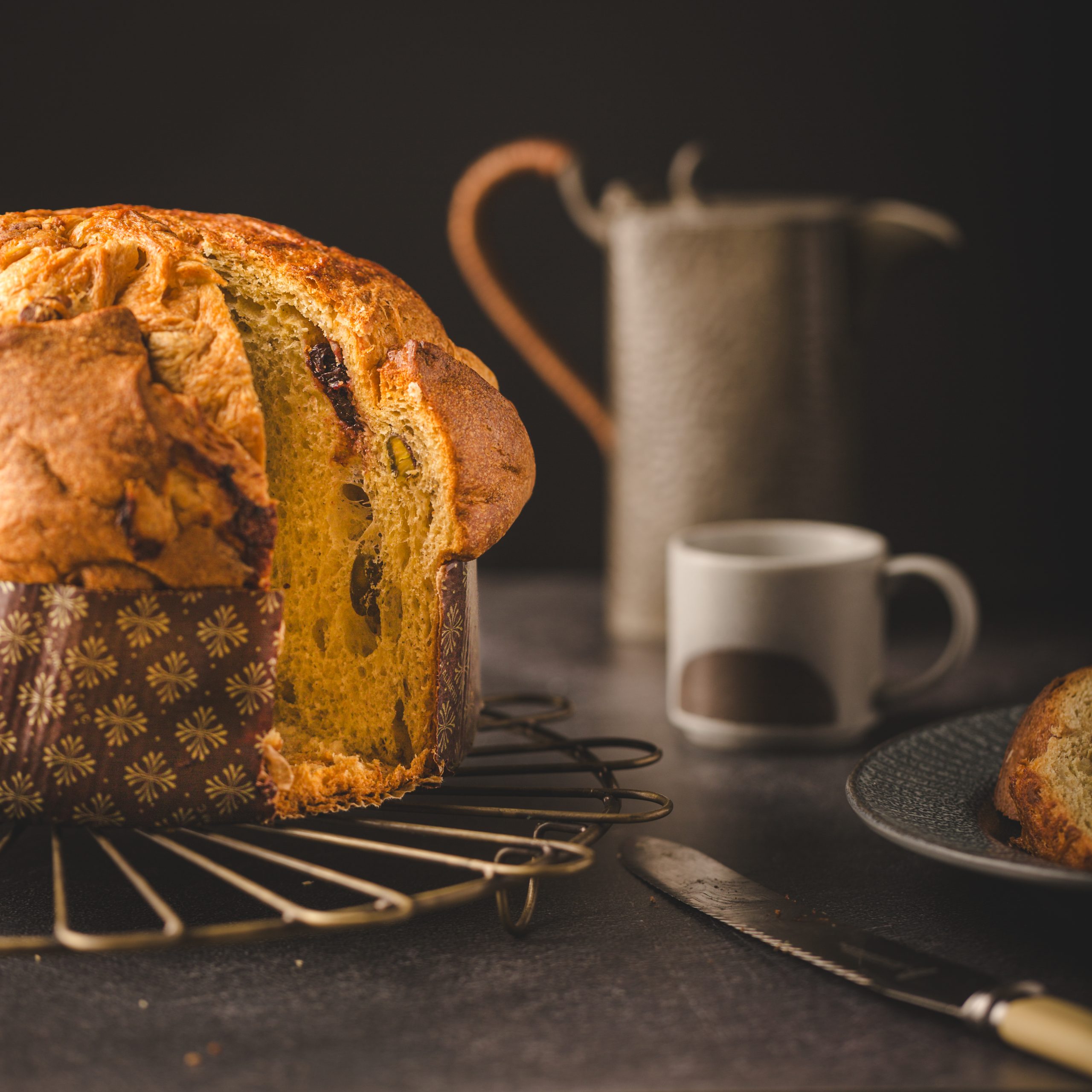 Artisan Pistachio, Cherry & White Chocolate Panettone - Image 3